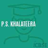 P.S. Khalateera Primary School Logo