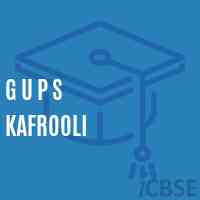 G U P S Kafrooli Middle School Logo