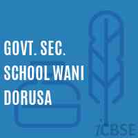 Govt. Sec. School WANI DORUSA Logo