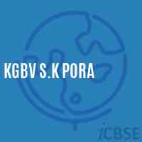 KGBV S.K Pora Middle School Logo