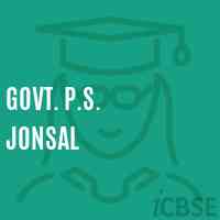 Govt. P.S. Jonsal Primary School Logo