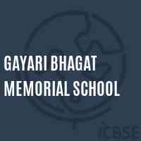 Gayari Bhagat Memorial School Logo