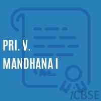 Pri. V. Mandhana I Primary School Logo