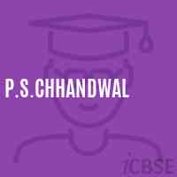 P.S.Chhandwal Primary School Logo