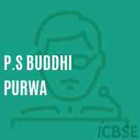 P.S Buddhi Purwa Primary School Logo