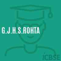 G.J.H.S.Rohta Middle School Logo