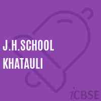 J.H.School Khatauli Logo