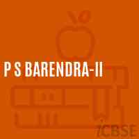 P S Barendra-Ii Primary School Logo