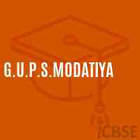 G.U.P.S.Modatiya Middle School Logo