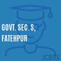 Govt. Sec. S, Fatehpur Secondary School Logo