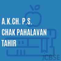 A.K.Ch. P.S. Chak Pahalavan Tahir Primary School Logo