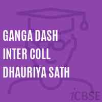 Ganga Dash Inter Coll Dhauriya Sath Senior Secondary School Logo