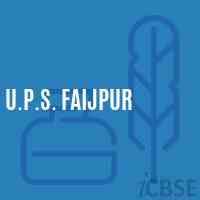 U.P.S. Faijpur Middle School Logo
