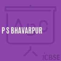 P S Bhavarpur Primary School Logo