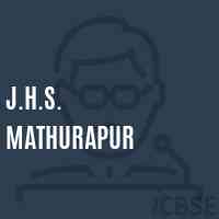 J.H.S. Mathurapur Middle School Logo