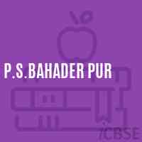 P.S.Bahader Pur Primary School Logo