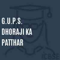 G.U.P.S. Dhoraji Ka Patthar Middle School Logo