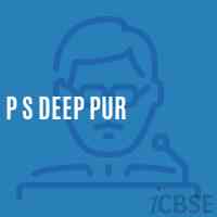 P S Deep Pur Primary School Logo
