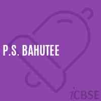 P.S. Bahutee Primary School Logo