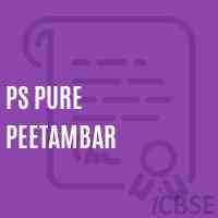 Ps Pure Peetambar Primary School Logo