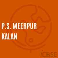 P.S. Meerpur Kalan Primary School Logo