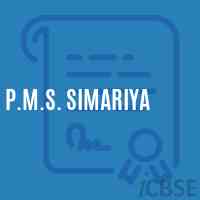 P.M.S. Simariya Middle School Logo