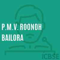 P.M.V. Roondh Bailora Middle School Logo