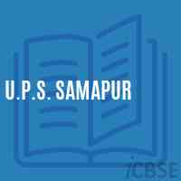 U.P.S. Samapur Middle School Logo