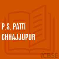 P.S. Patti Chhajjupur Primary School Logo