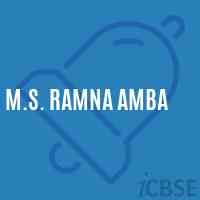 M.S. Ramna Amba Middle School Logo