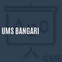 Ums Bangari Middle School Logo