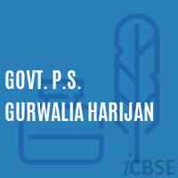 Govt. P.S. Gurwalia Harijan Primary School Logo