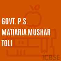 Govt. P.S. Matiaria Mushar Toli Primary School Logo