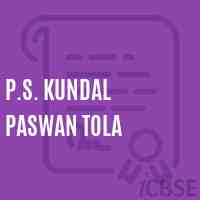P.S. Kundal Paswan Tola Primary School Logo