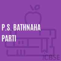 P.S. Bathnaha Parti Primary School Logo