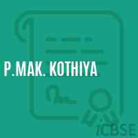 P.Mak. Kothiya Primary School Logo