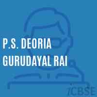 P.S. Deoria Gurudayal Rai Primary School Logo