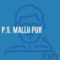 P.S. Mallu Pur Primary School Logo