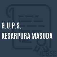 G.U.P.S. Kesarpura Masuda Middle School Logo