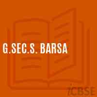 G.Sec.S. Barsa Secondary School Logo