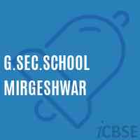 G.Sec.School Mirgeshwar Logo
