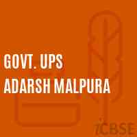 Govt. Ups Adarsh Malpura Middle School Logo
