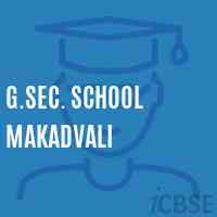 G.Sec. School Makadvali Logo