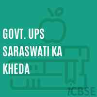 Govt. Ups Saraswati Ka Kheda Middle School Logo