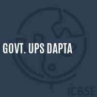 Govt. Ups Dapta Middle School Logo