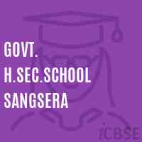 Govt. H.Sec.School Sangsera Logo