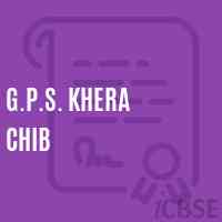 G.P.S. Khera Chib Primary School Logo