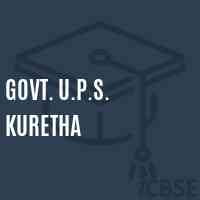 Govt. U.P.S. Kuretha Middle School Logo