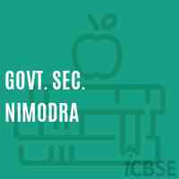 Govt. Sec. Nimodra Secondary School Logo