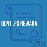 Govt..Ps Rewara Primary School Logo